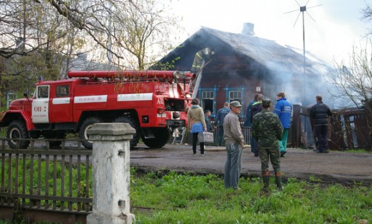 Пожар на улице Щепина