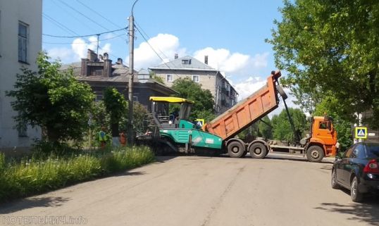 В Котельниче идет ремонт дорог