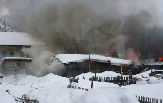 Пожар на улице Лермонтова