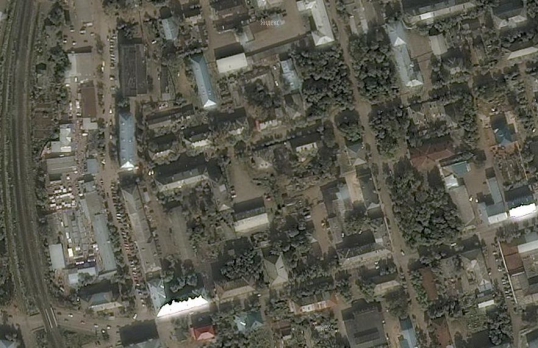 Котельнич сфотографировали со спутника