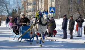 В Котельничском районе проводят зиму конным парадом